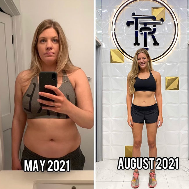 Woman’s 3-month fitness results after seeing a Beverly Hills personal trainer at Royal Personal Training