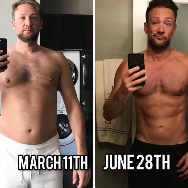 Man’s 3-month fitness results after seeing a Beverly Hills personal trainer at Royal Personal Training