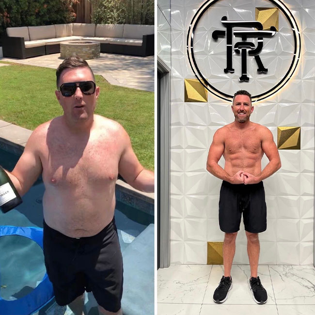 Man's weight loss transformation after seeing a personal trainer in Beverly Hills, CA